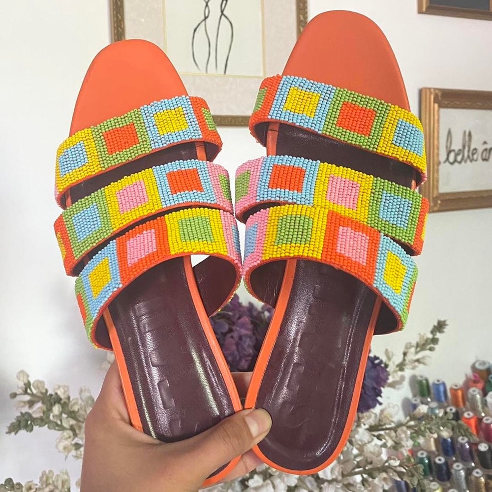 STAUD beaded sandals